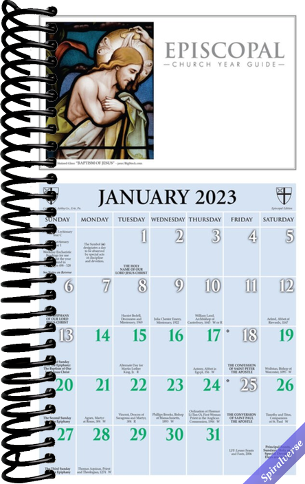 2023 Episcopal Church Year Guide Kalendar: January 2023 through December 2023
