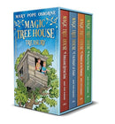 Magic Tree House 1-4 Treasury Boxed Set: Dinosaurs Before Dark; The Knight at Dawn; Mummies in the Morning; Pirates Past Noon