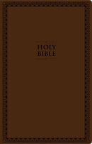 NIV, Value Thinline Bible, Large Print, Leathersoft, Brown, Comfort Print  (Large type / large print)