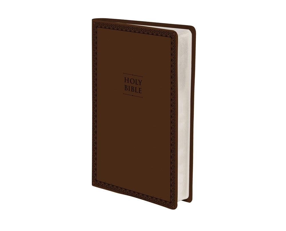 NIV, Value Thinline Bible, Large Print, Leathersoft, Brown, Comfort Print  (Large type / large print)