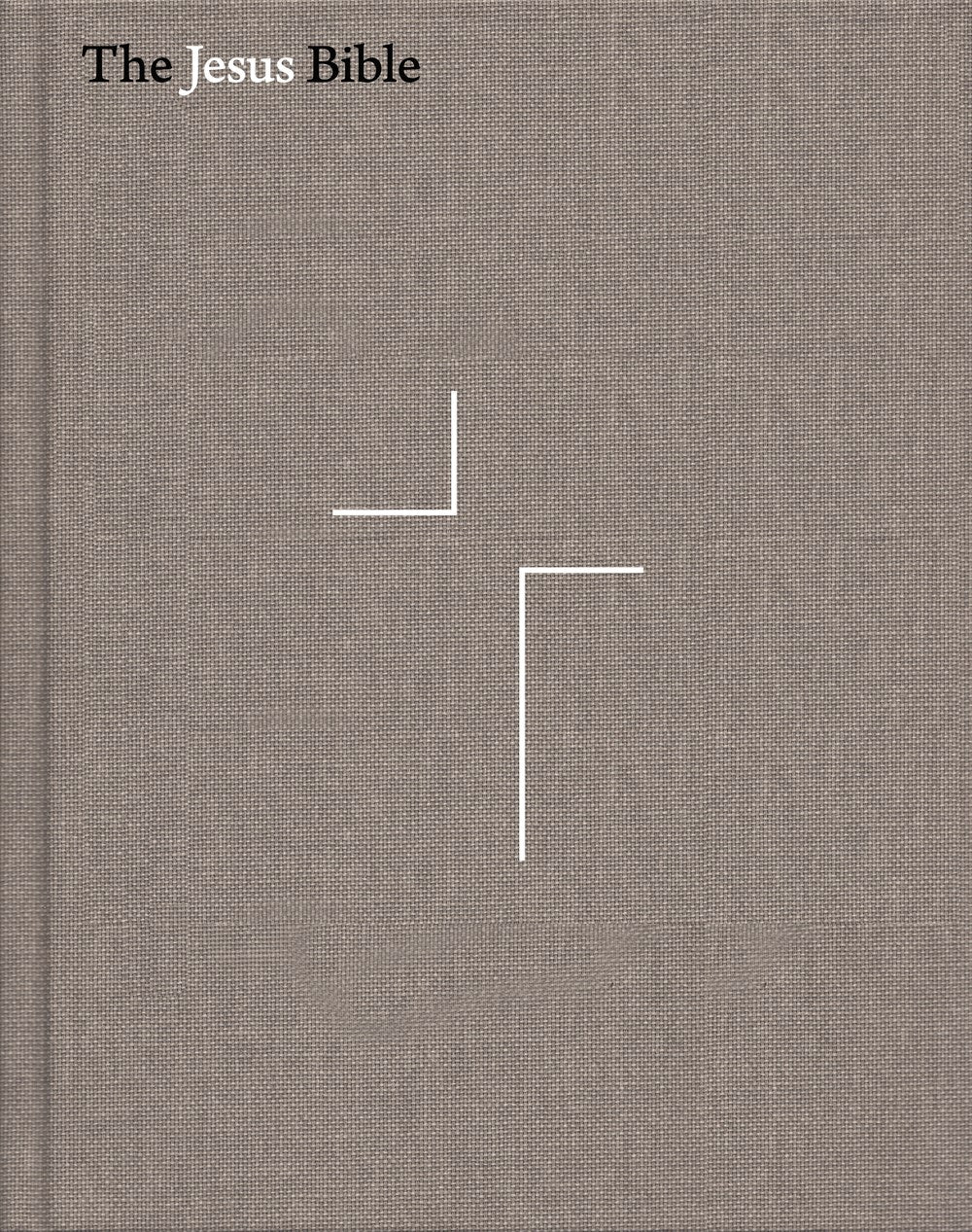 The Jesus Bible, NIV Edition, Cloth over Board, Gray Linen, Comfort Print