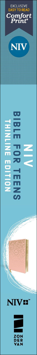 NIV, Bible for Teens, Thinline Edition, Leathersoft, Pink, Red Letter, Comfort Print
