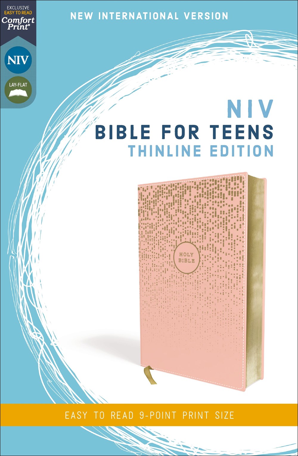 NIV, Bible for Teens, Thinline Edition, Leathersoft, Pink, Red Letter, Comfort Print