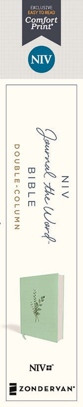 NIV, Journal the Word Bible (Perfect for Note-Taking), Double-Column, Cloth over Board, Teal, Red Letter, Comfort Print