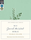 NIV, Journal the Word Bible (Perfect for Note-Taking), Double-Column, Cloth over Board, Teal, Red Letter, Comfort Print