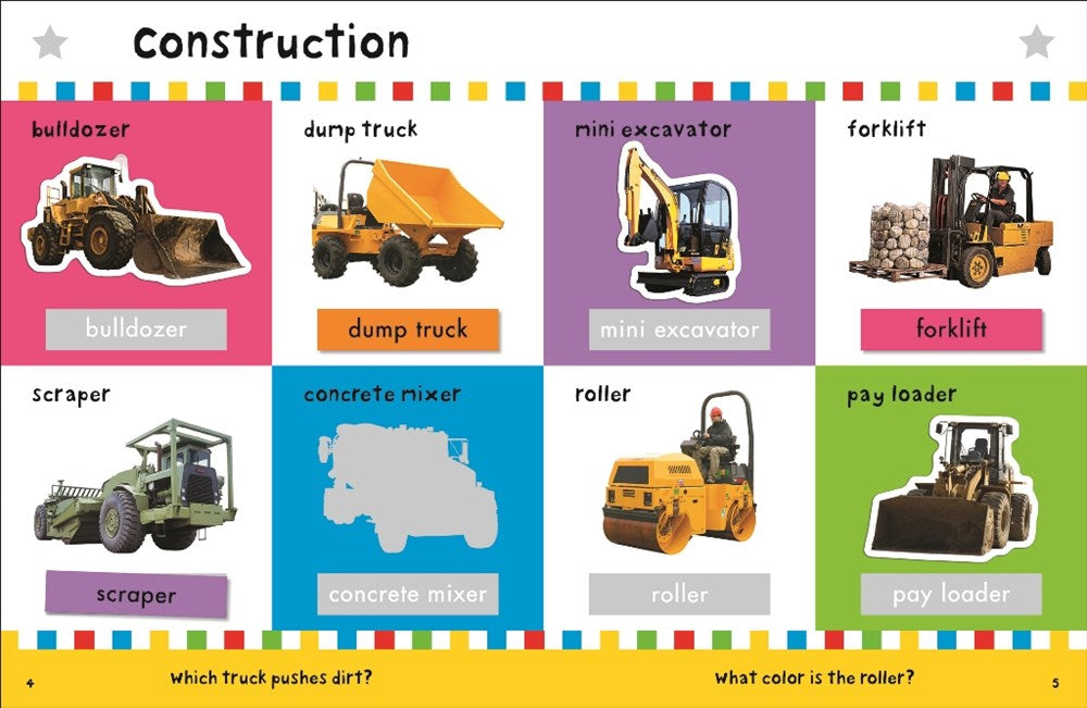 First 100 Stickers: Trucks and Things That Go : Sticker book, with Over 500 stickers