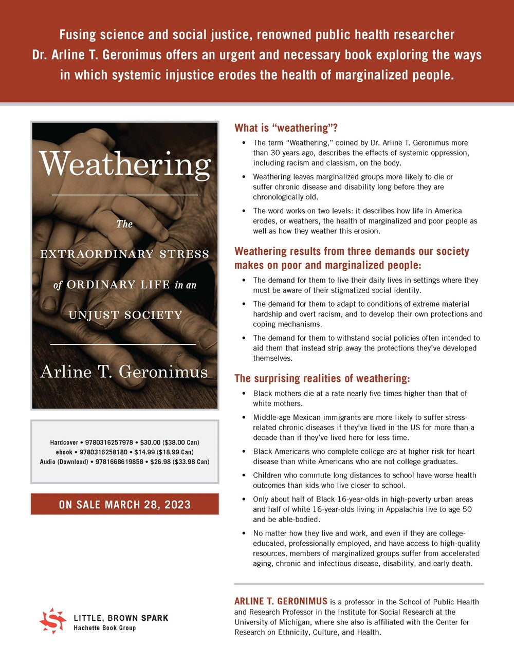 Weathering: The Extraordinary Stress of Ordinary Life in an Unjust Society