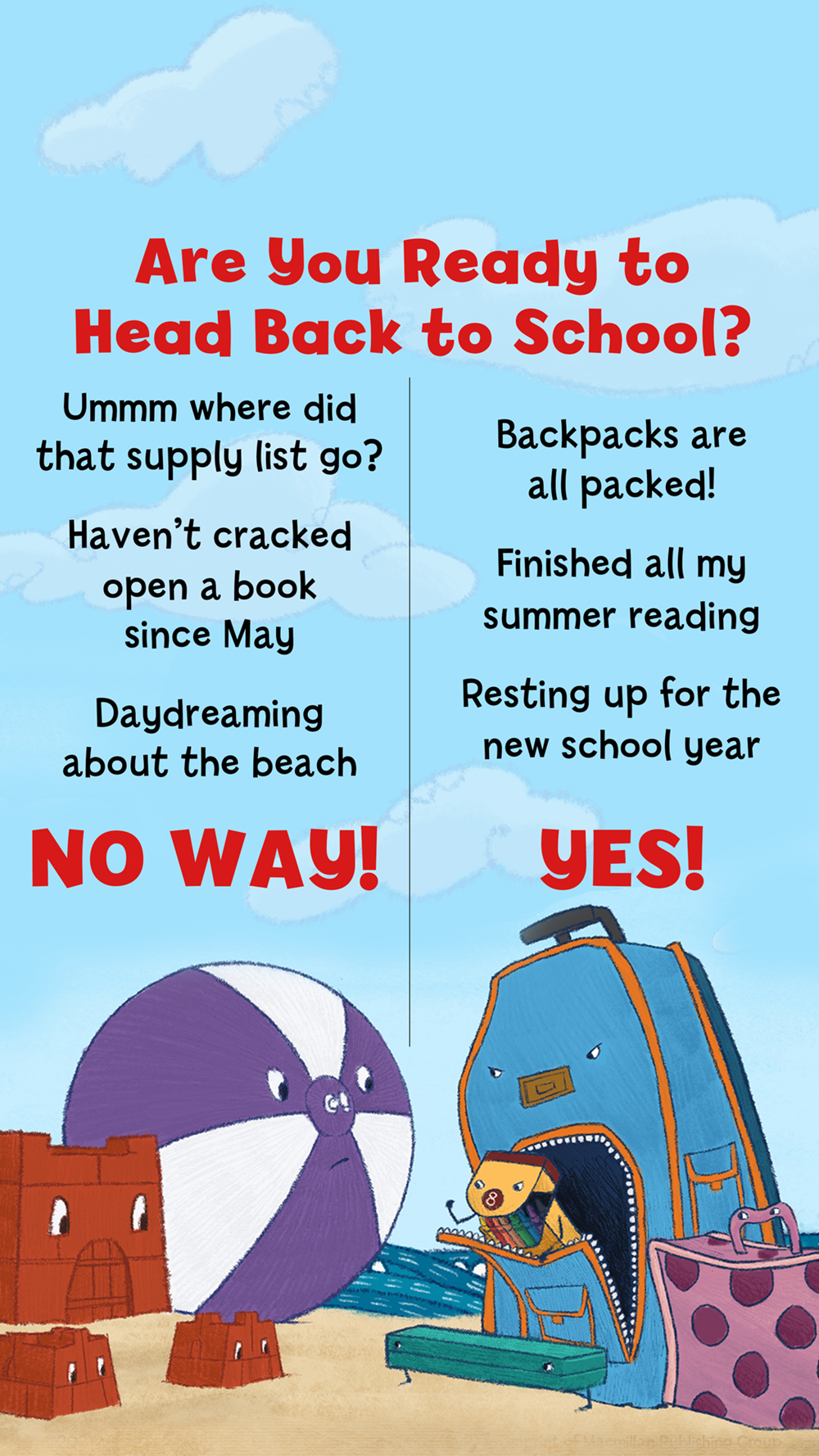 Beach Toys vs. School Supplies