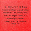 Biography of X: A Novel