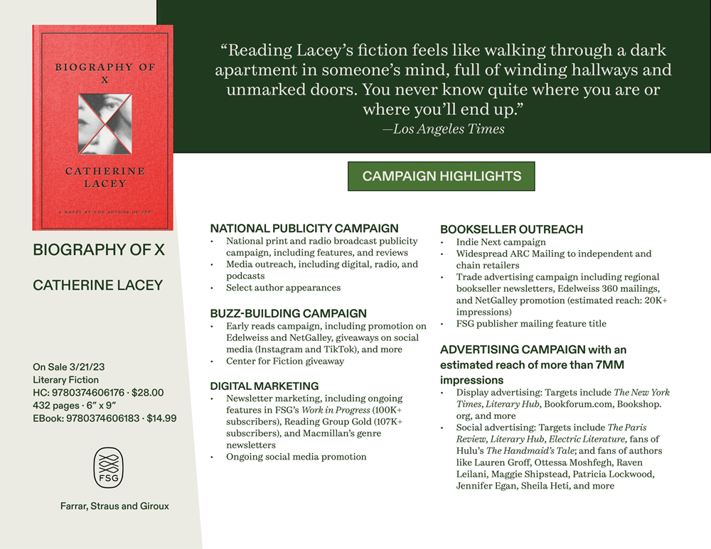 Biography of X: A Novel