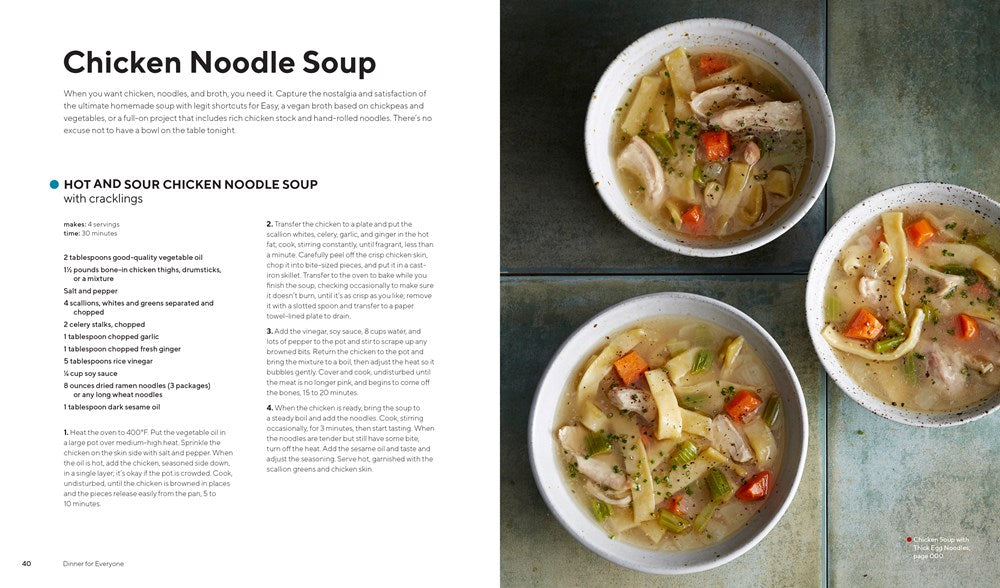 Dinner for Everyone: 100 Iconic Dishes Made 3 Ways--Easy, Vegan, or Perfect for Company: A Cookbook