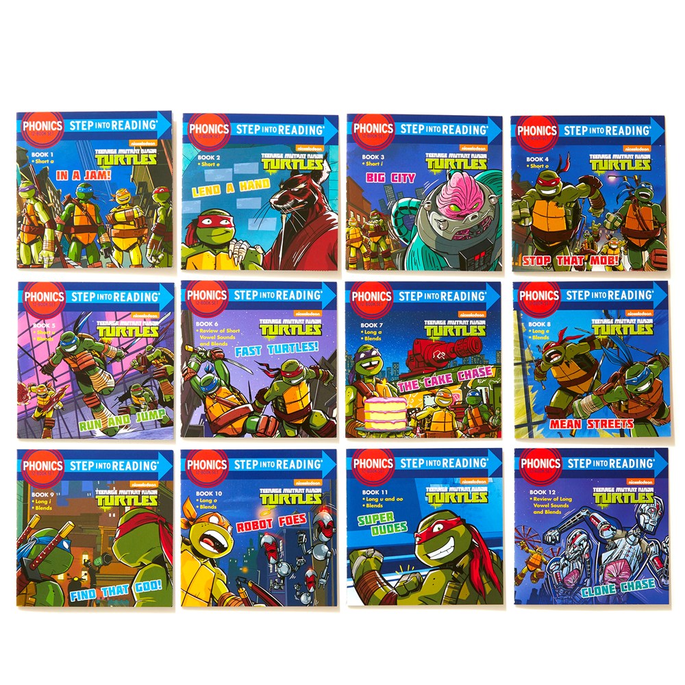 Phonics Power! (Teenage Mutant Ninja Turtles): 12 Step into Reading Books