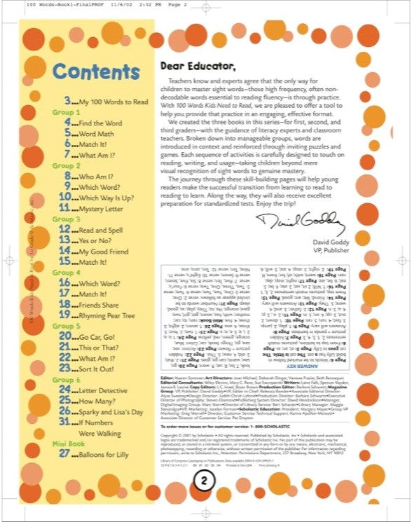 100 Words Kids Need to Read by 1st Grade: Sight Word Practice to Build Strong Readers