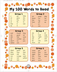100 Words Kids Need to Read by 1st Grade: Sight Word Practice to Build Strong Readers