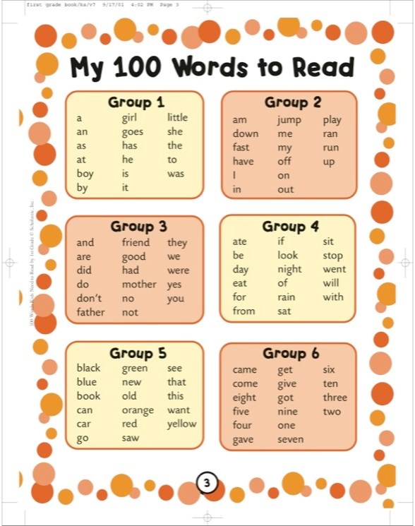 100 Words Kids Need to Read by 1st Grade: Sight Word Practice to Build Strong Readers