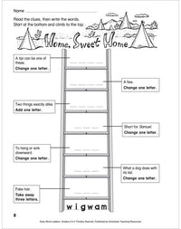 Daily Word Ladders: Grades 2–3 : 100 Reproducible Word Study Lessons That Help Kids Boost Reading, Vocabulary, Spelling & Phonics Skills—Independently!