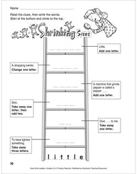 Daily Word Ladders: Grades 2–3 : 100 Reproducible Word Study Lessons That Help Kids Boost Reading, Vocabulary, Spelling & Phonics Skills—Independently!