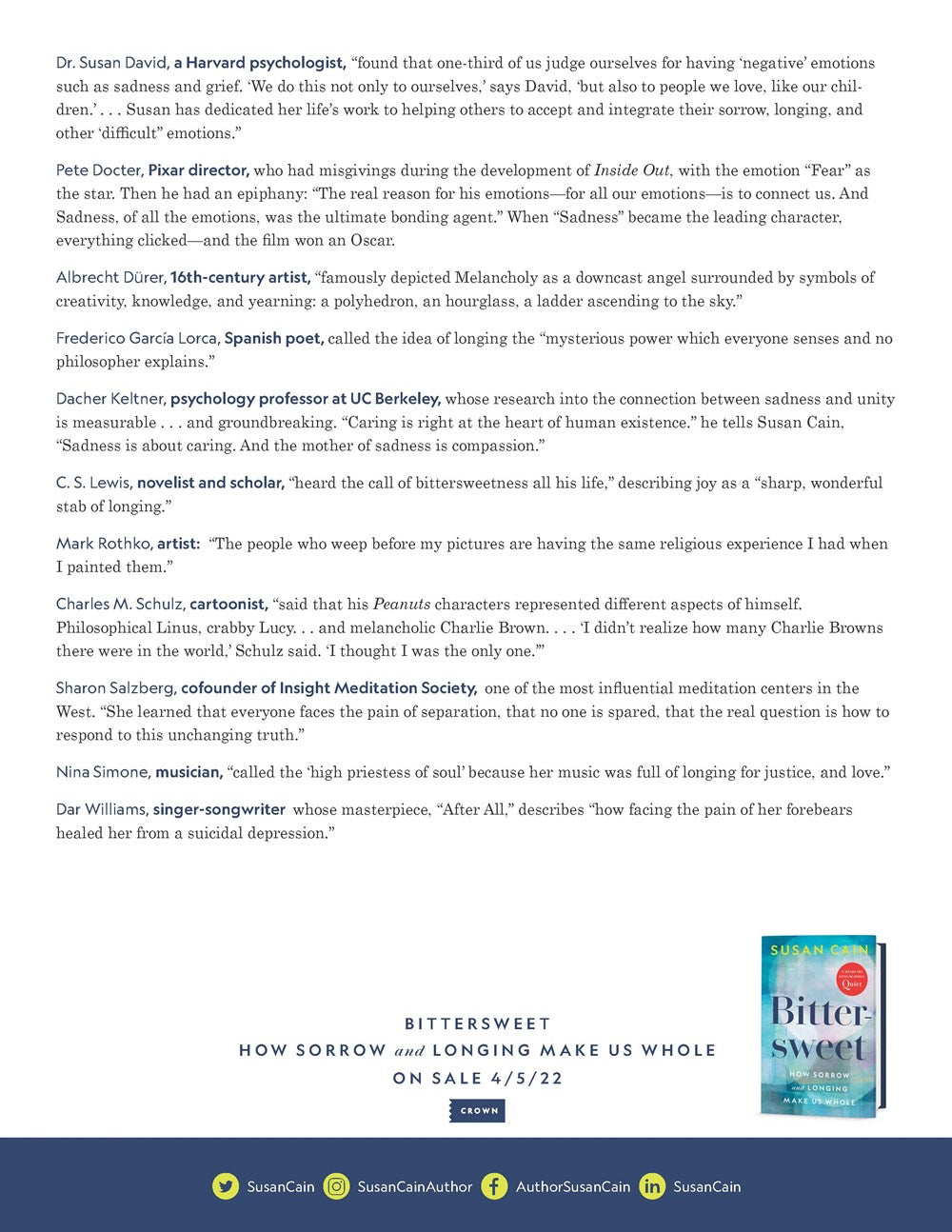 Bittersweet (Oprah's Book Club): How Sorrow and Longing Make Us Whole