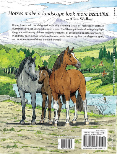 The Horse Lovers' Coloring Book (Dover Animal Coloring Books)