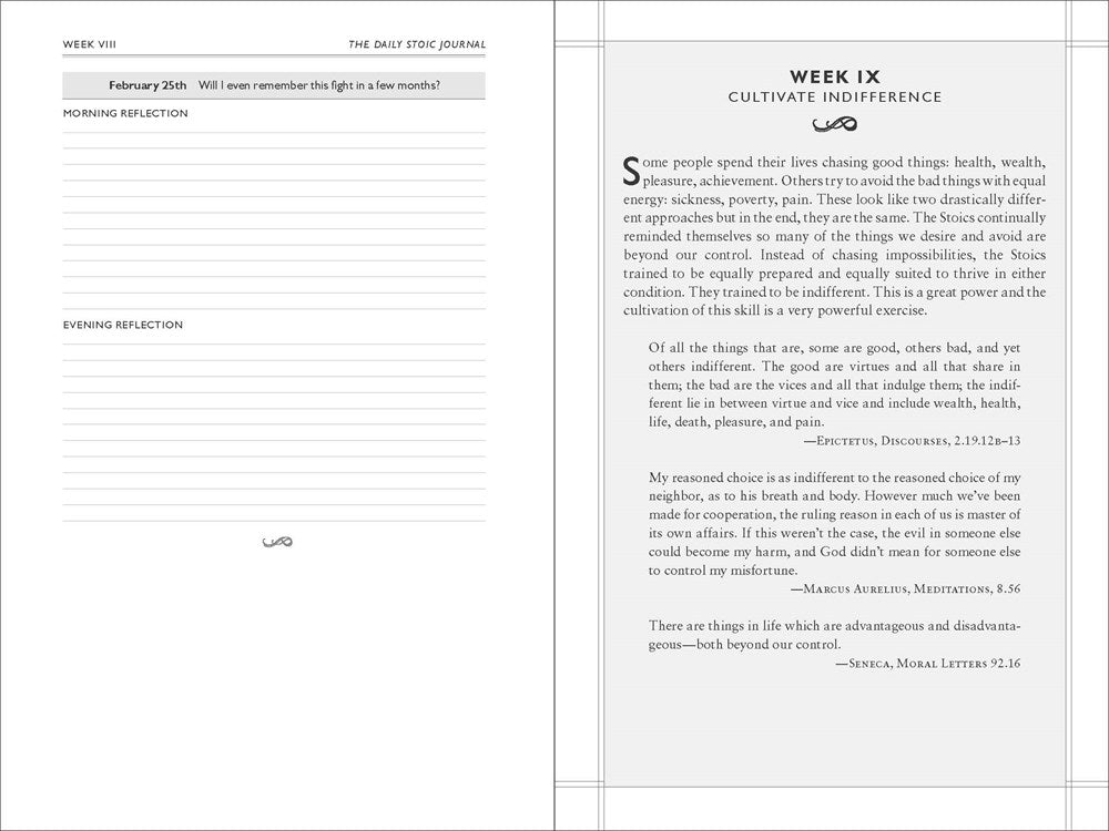 The Daily Stoic Journal: 366 Days of Writing and Reflection on the Art of Living