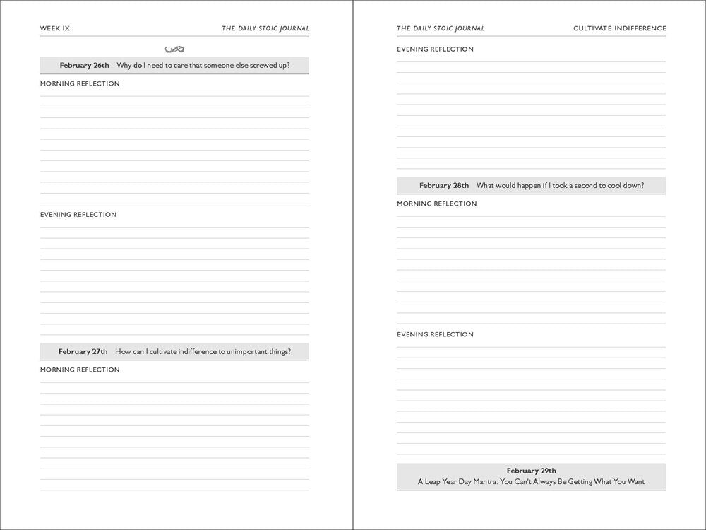 The Daily Stoic Journal: 366 Days of Writing and Reflection on the Art of Living