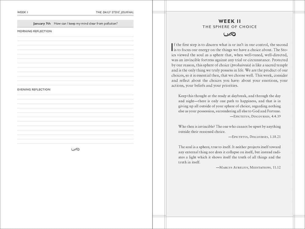 The Daily Stoic Journal: 366 Days of Writing and Reflection on the Art of Living