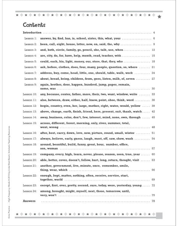 Extra Practice for Struggling Readers: High-Frequency Words : Motivating Practice Packets That Help Intermediate Students Master 240 Essential Words They Need to Know to Succeed in Reading and Writing