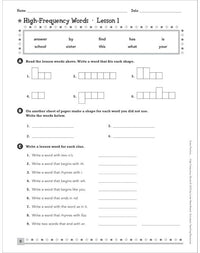 Extra Practice for Struggling Readers: High-Frequency Words : Motivating Practice Packets That Help Intermediate Students Master 240 Essential Words They Need to Know to Succeed in Reading and Writing