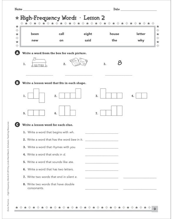 Extra Practice for Struggling Readers: High-Frequency Words : Motivating Practice Packets That Help Intermediate Students Master 240 Essential Words They Need to Know to Succeed in Reading and Writing