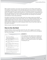 Vocabulary Packets: Greek & Latin Roots : Ready-to-Go Learning Packets That Teach 40 Key Roots and Help Students Unlock the Meaning of Dozens and Dozens of Must-Know Vocabulary Words