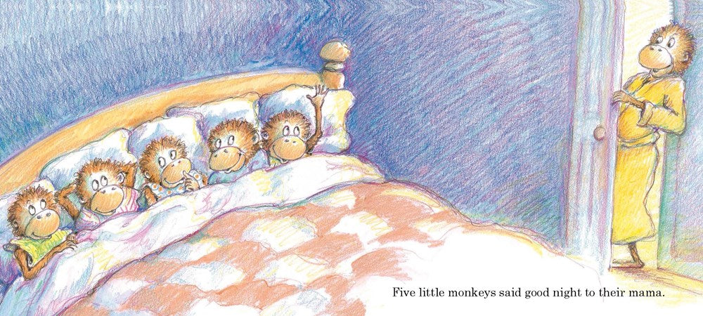 Five Little Monkeys Jumping on the Bed Padded Board Book