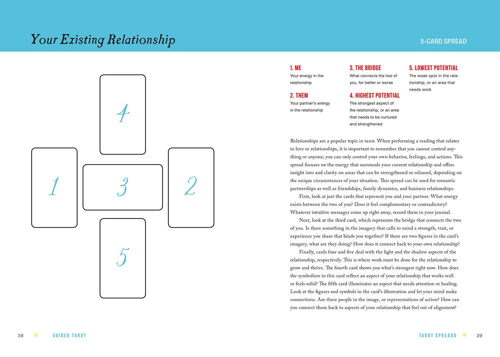 Guided Tarot: A Beginner's Guide to Card Meanings, Spreads, and Intuitive Exercises for Seamless Readings