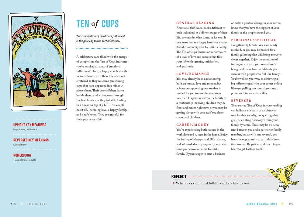 Guided Tarot: A Beginner's Guide to Card Meanings, Spreads, and Intuitive Exercises for Seamless Readings