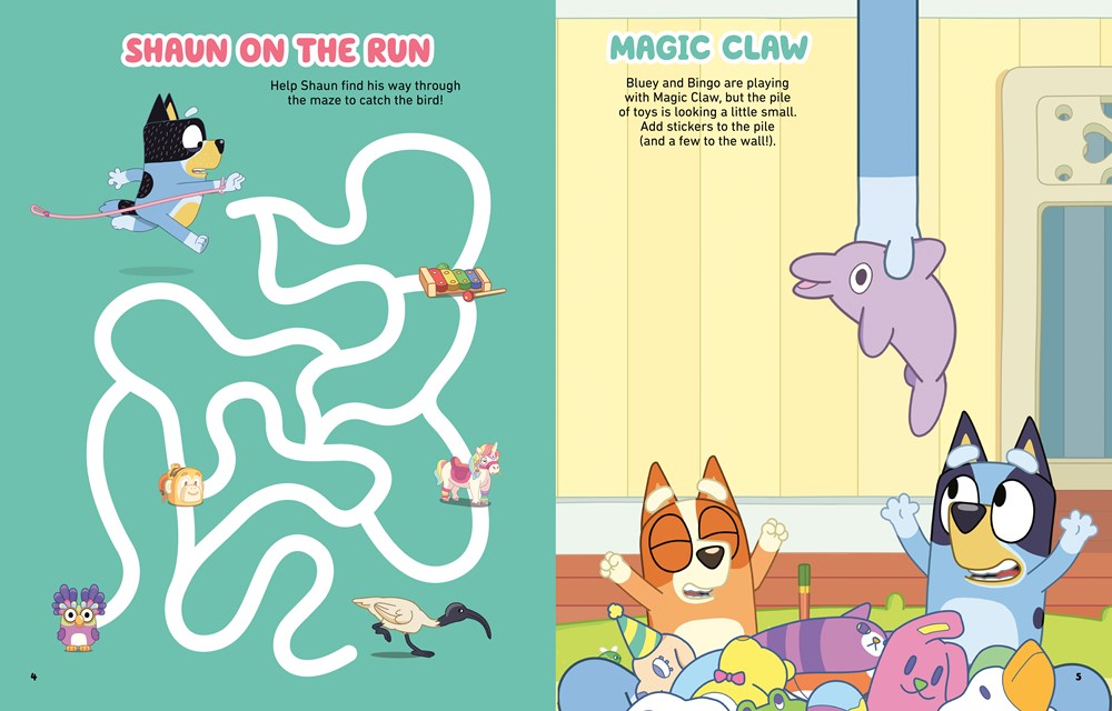 Bluey: Time to Play! : A Sticker & Activity Book