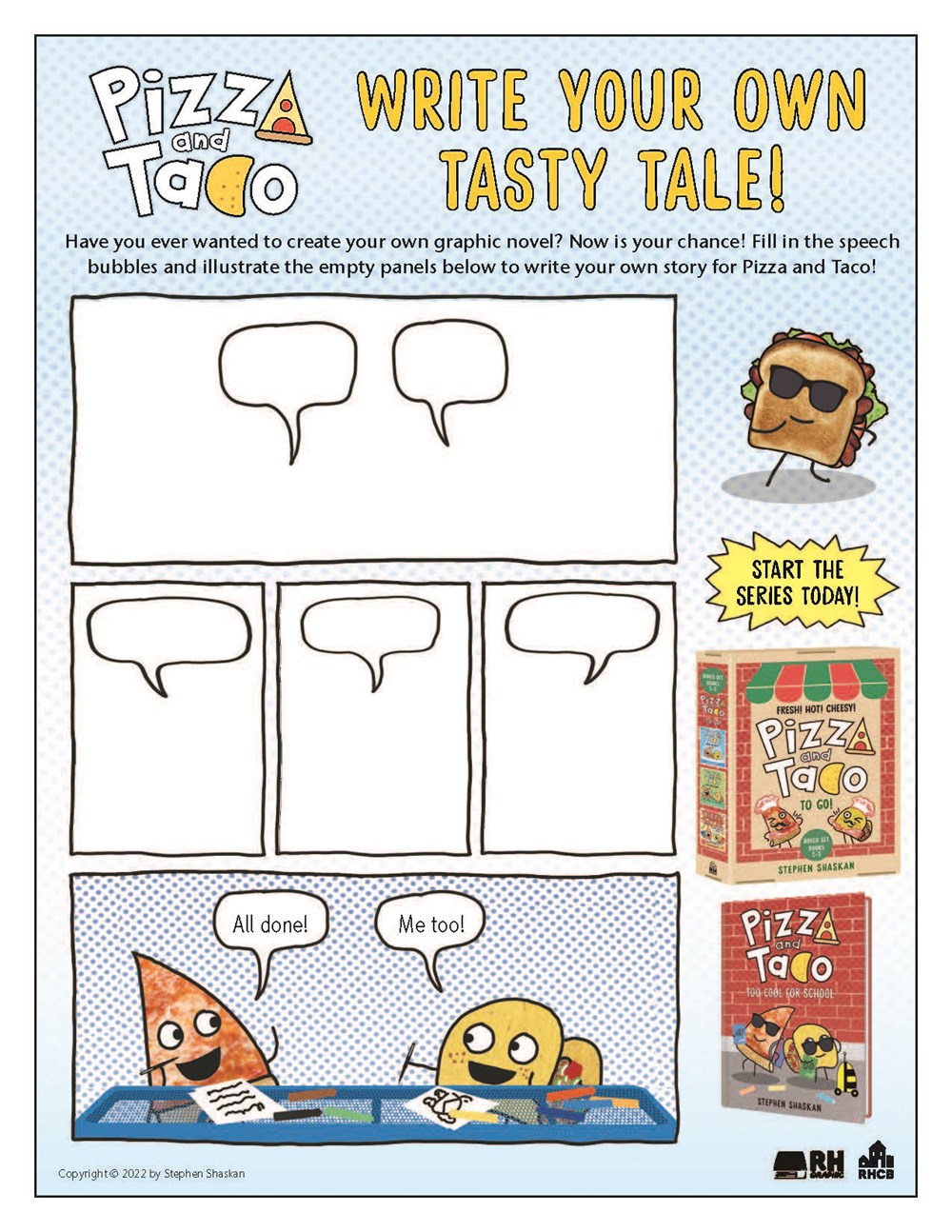 Pizza and Taco: Too Cool for School: (A Graphic Novel)