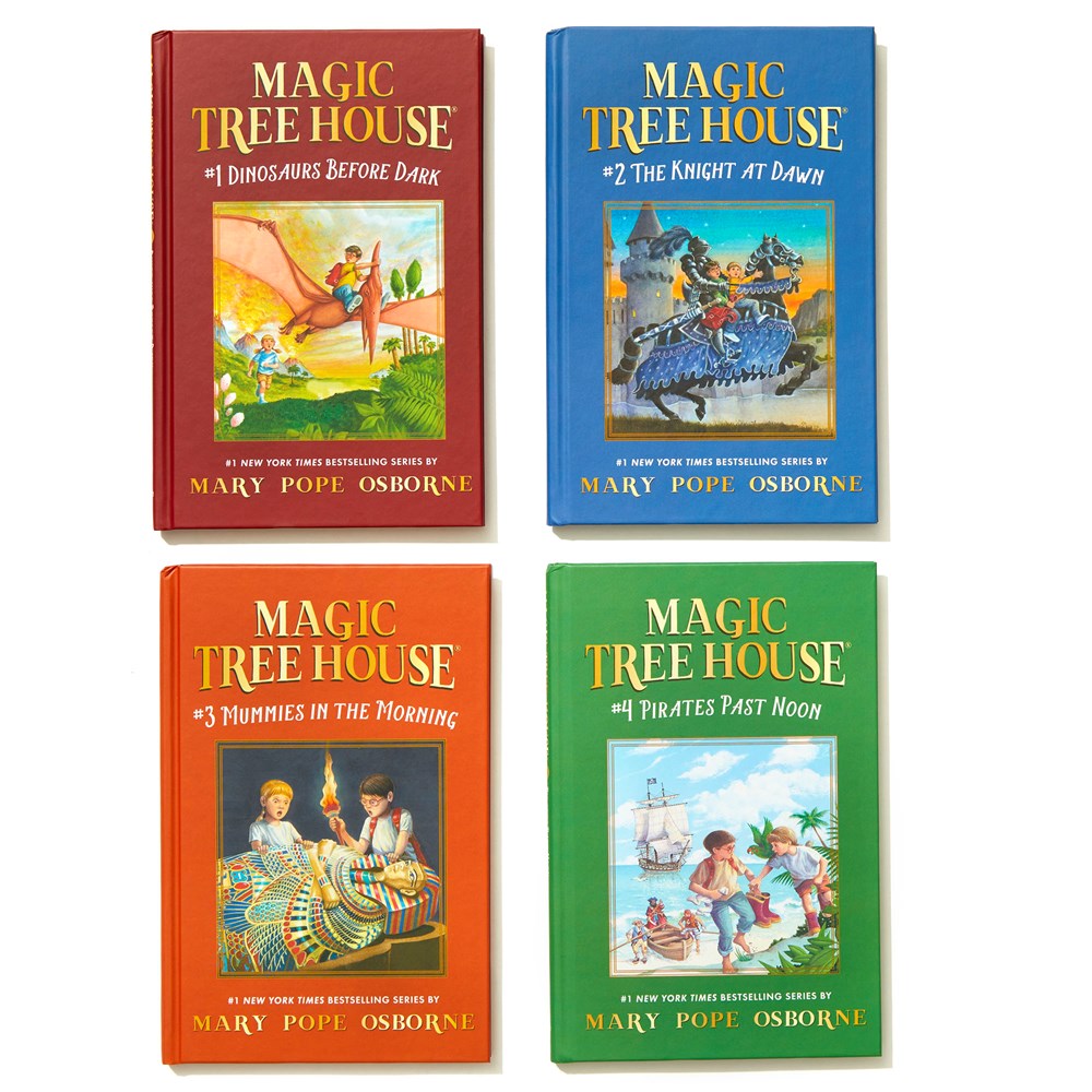 Magic Tree House 1-4 Treasury Boxed Set: Dinosaurs Before Dark; The Knight at Dawn; Mummies in the Morning; Pirates Past Noon