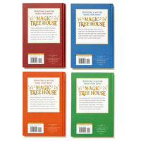 Magic Tree House 1-4 Treasury Boxed Set: Dinosaurs Before Dark; The Knight at Dawn; Mummies in the Morning; Pirates Past Noon