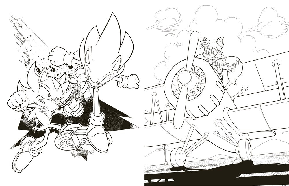 Sonic and Shadow: The Official Coloring Book (Sonic the Hedgehog)