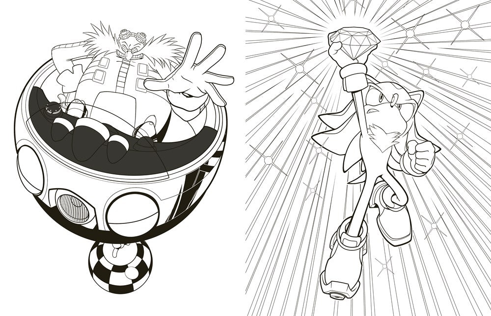 Sonic and Shadow: The Official Coloring Book (Sonic the Hedgehog)