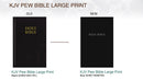KJV, Pew Bible, Large Print, Hardcover, Black, Red Letter, Comfort Print: Holy Bible, King James Version (Large type / large print)