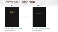 KJV, Pew Bible, Large Print, Hardcover, Black, Red Letter, Comfort Print: Holy Bible, King James Version (Large type / large print)