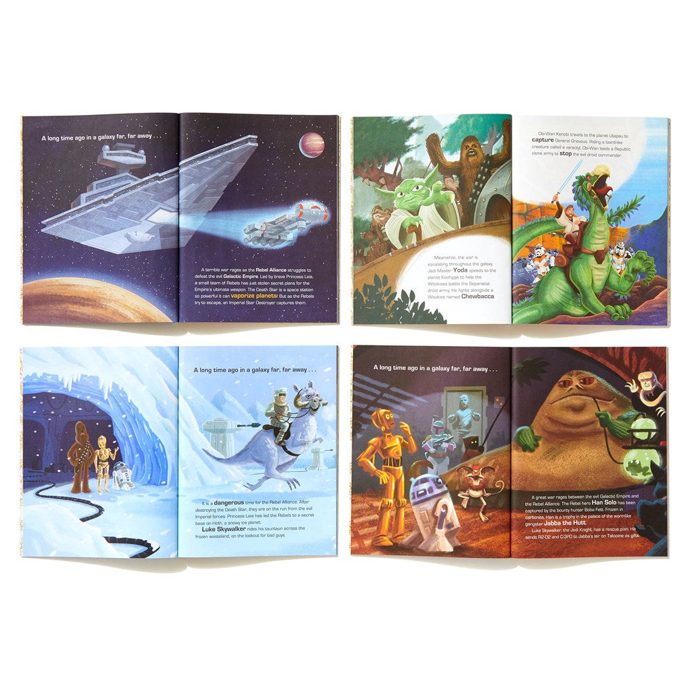 The Star Wars Little Golden Book Library (Star Wars): The Phantom Menace; Attack of the Clones; Revenge of the Sith; A New Hope; The Empire Strikes Back; Return of the Jedi
