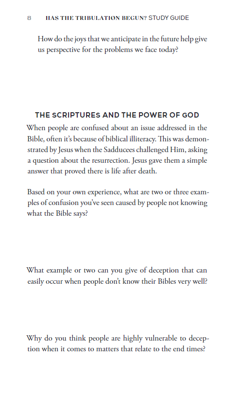Has the Tribulation Begun? Study Guide: Avoiding Confusion and Redeeming the Time in These Last Days