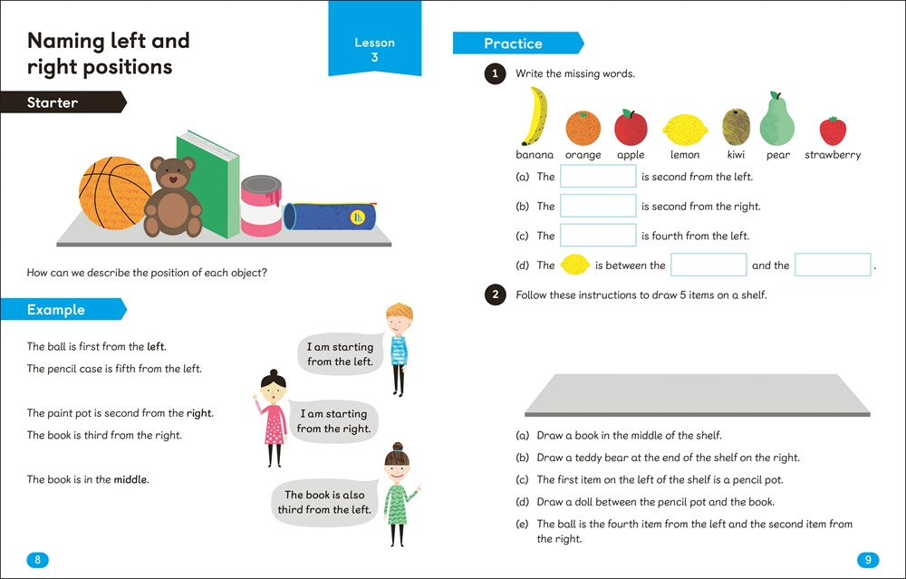 Math - No Problem! Collection of 6 Workbooks, Kindergarten Ages 5-6