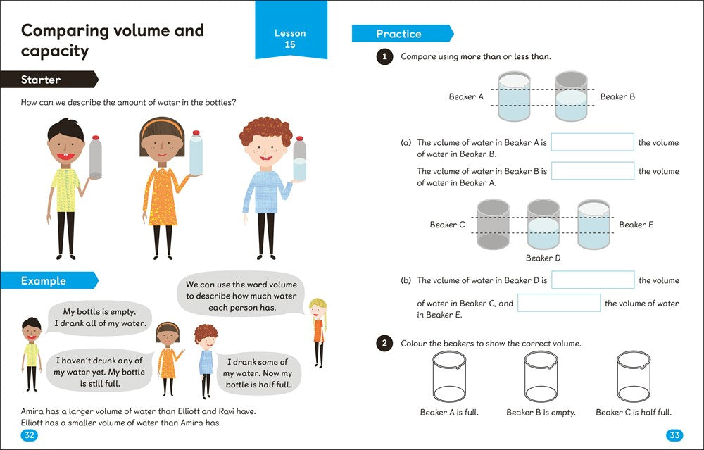 Math - No Problem! Collection of 6 Workbooks, Kindergarten Ages 5-6
