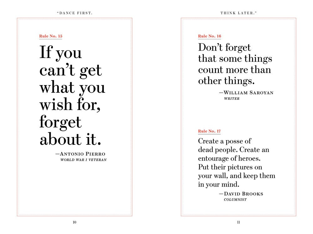 "Dance First. Think Later"