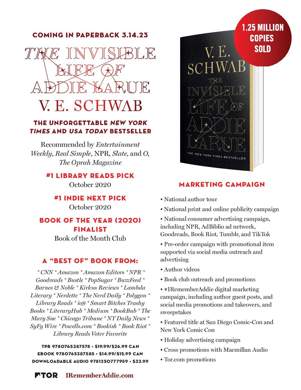 The Invisible Life of Addie LaRue