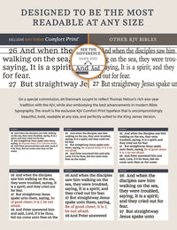 KJV Journal the Word Bible, Reflect, Journal or Create Art Next to Your Favorite Verses (Black Hardcover, Red Letter, Comfort Print: King James Version Holy Bible)