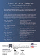 NIV, Chronological Study Bible, Hardcover, Comfort Print: Holy Bible, New International Version