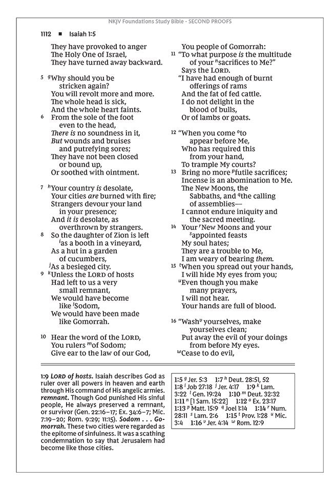 NKJV, Foundation Study Bible, Large Print, Leathersoft, Brown, Red Letter, Thumb Indexed, Comfort Print: Holy Bible, New King James Version